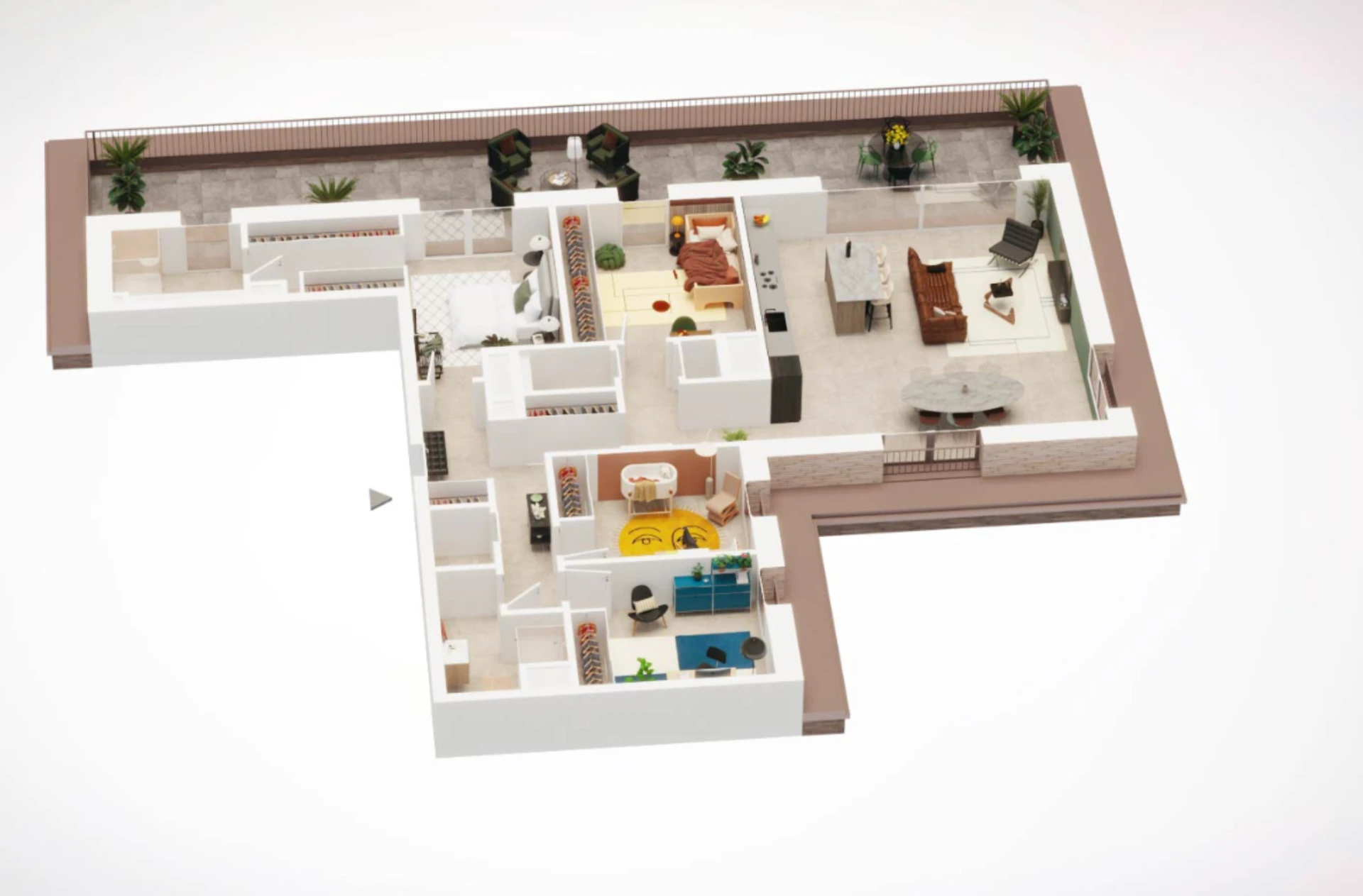 Appartement 4 chambres — 140 m²